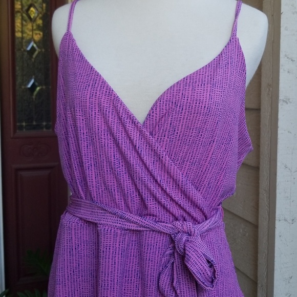 Simply Styled Orchid Stretch Wrap Midi Dress NWT - Picture 2 of 7